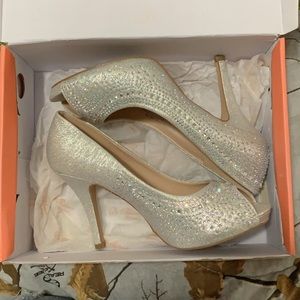 Silver shoes